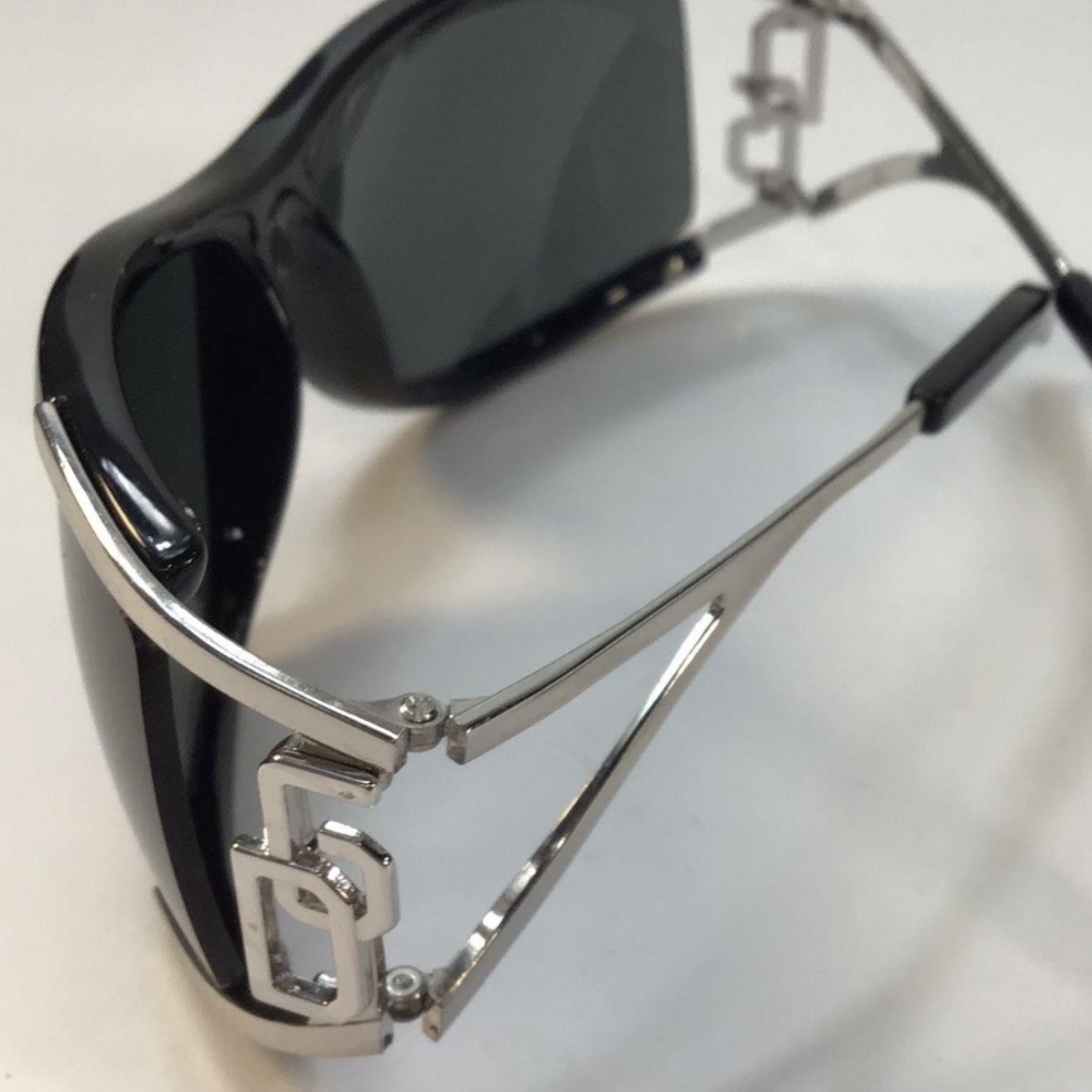 Women’s Dolce & Gabbana Black and Silver Metal Sunglasses